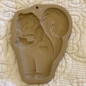 Vintage 1993 Brown Bag Cookie Art squirrel mold